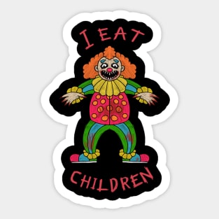 Nightmare Circus: Killer Monster Clown and Its Terrifying Children Sticker